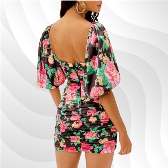 2/$50 For Love & Lemons Jolie Puff Sleeve Mini Dress Size XS – Feminine & Chic - Picture 2 of 8